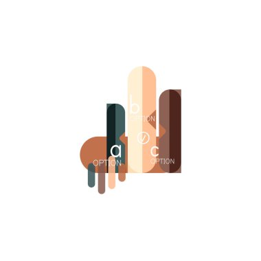 Özet satırları geometrik Infographic layoutabstract satırları geometrik Infographic düzeni, veri görselleştirme tasarım, seçeneği adım adım programı, web kutusu