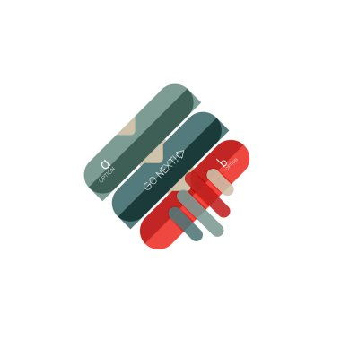 Özet satırları geometrik Infographic layoutabstract satırları geometrik Infographic düzeni, veri görselleştirme tasarım, seçeneği adım adım programı, web kutusu