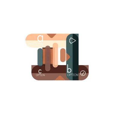 Özet satırları geometrik Infographic layoutabstract satırları geometrik Infographic düzeni, veri görselleştirme tasarım, seçeneği adım adım programı, web kutusu