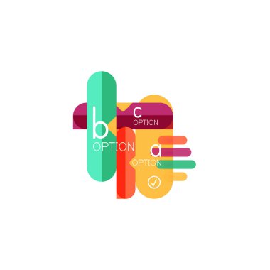 Özet satırları geometrik Infographic layoutabstract satırları geometrik Infographic düzeni, veri görselleştirme tasarım, seçeneği adım adım programı, web kutusu