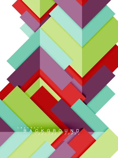 Formas geométricas abstractas multicolores, fondo de geometría para banner web — Vector de stock