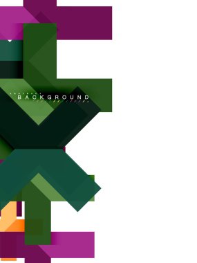 Çok renkli soyut geometrik şekiller, geometri arka plan web afiş için
