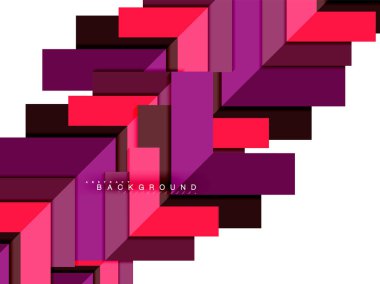 Çok renkli soyut geometrik şekiller, geometri arka plan web afiş için