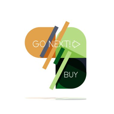 En az daire temiz soyut seçeneği adım Infographic tasarım öğesi, geometrik şekiller - Tur kareler, daireler ve satırları düzeni ile örnek metin