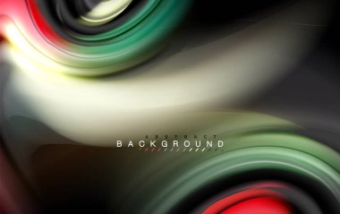 Sıvı sıvı renkler tasarım, renkli mermer veya plastik dalgalı doku arka plan, siyah, iş veya teknoloji sunu veya web broşür için parlak renkli öğeleri kapak tasarımı, duvar kağıdı