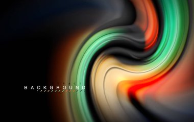 Sıvı sıvı renkler tasarım, renkli mermer veya plastik dalgalı doku arka plan, siyah, iş veya teknoloji sunu veya web broşür için parlak renkli öğeleri kapak tasarımı, duvar kağıdı