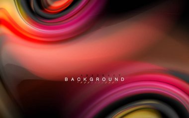 Sıvı sıvı renkler tasarım, renkli mermer veya plastik dalgalı doku arka plan, siyah, iş veya teknoloji sunu veya web broşür için parlak renkli öğeleri kapak tasarımı, duvar kağıdı