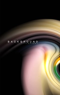 Sıvı sıvı renkler tasarım, renkli mermer veya plastik dalgalı doku arka plan, siyah, iş veya teknoloji sunu veya web broşür için parlak renkli öğeleri kapak tasarımı, duvar kağıdı