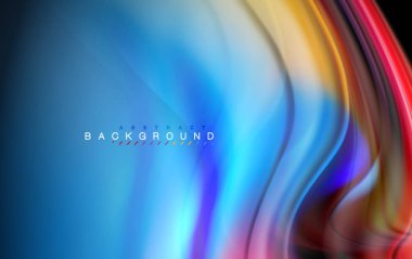 Sıvı sıvı renkler tasarım, renkli mermer veya plastik dalgalı doku arka plan, siyah, iş veya teknoloji sunu veya web broşür için parlak renkli öğeleri kapak tasarımı, duvar kağıdı