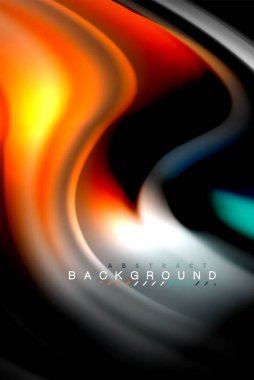 Sıvı sıvı renkler tasarım, renkli mermer veya plastik dalgalı doku arka plan, siyah, iş veya teknoloji sunu veya web broşür için parlak renkli öğeleri kapak tasarımı, duvar kağıdı