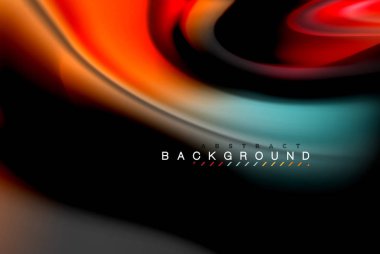 Sıvı sıvı renkler tasarım, renkli mermer veya plastik dalgalı doku arka plan, siyah, iş veya teknoloji sunu veya web broşür için parlak renkli öğeleri kapak tasarımı, duvar kağıdı