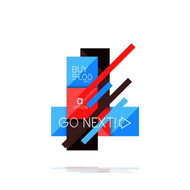 Kare seçeneğinin Infographic afiş. Bilgi ve veri görselleştirme, geometrik tasarım