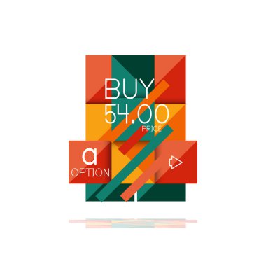 Kare seçeneğinin Infographic afiş. Bilgi ve veri görselleştirme, geometrik tasarım