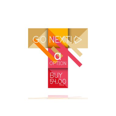 Kare seçeneğinin Infographic afiş. Bilgi ve veri görselleştirme, geometrik tasarım