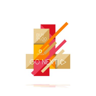 Kare seçeneğinin Infographic afiş. Bilgi ve veri görselleştirme, geometrik tasarım