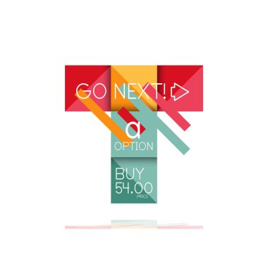 Kare seçeneğinin Infographic afiş. Bilgi ve veri görselleştirme, geometrik tasarım