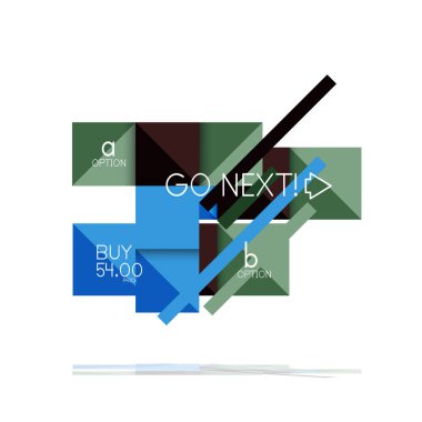 Kare seçeneğinin Infographic afiş. Bilgi ve veri görselleştirme, geometrik tasarım