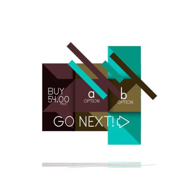 Kare seçeneğinin Infographic afiş. Bilgi ve veri görselleştirme, geometrik tasarım