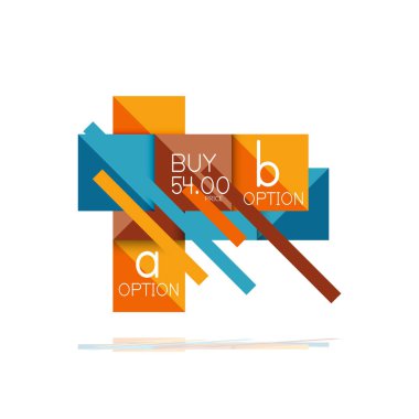 Kare seçeneğinin Infographic afiş. Bilgi ve veri görselleştirme, geometrik tasarım