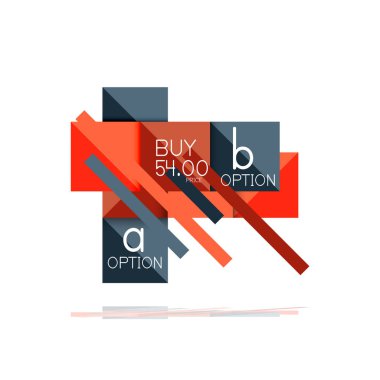 Kare seçeneğinin Infographic afiş. Bilgi ve veri görselleştirme, geometrik tasarım