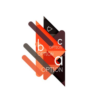 Üçgen veri görselleştirme tasarım, seçenek Infographic düzen