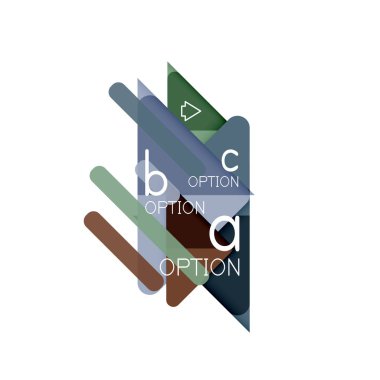 Üçgen veri görselleştirme tasarım, seçenek Infographic düzen