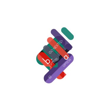 Özet satırları geometrik Infographic layoutabstract satırları geometrik Infographic düzeni, veri görselleştirme tasarım, seçeneği adım adım programı, web kutusu