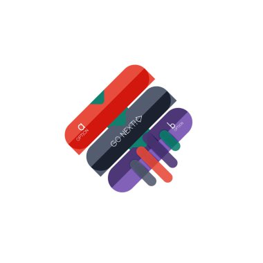 Özet satırları geometrik Infographic layoutabstract satırları geometrik Infographic düzeni, veri görselleştirme tasarım, seçeneği adım adım programı, web kutusu