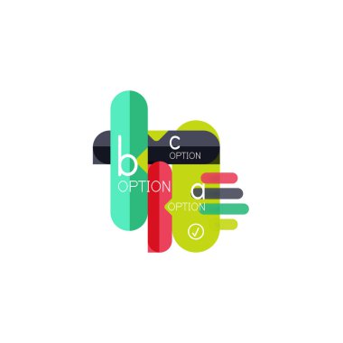 Özet satırları geometrik Infographic layoutabstract satırları geometrik Infographic düzeni, veri görselleştirme tasarım, seçeneği adım adım programı, web kutusu