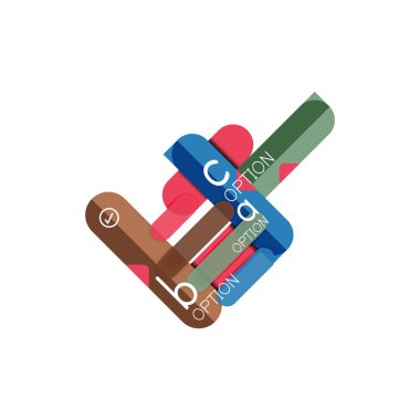 Özet satırları geometrik Infographic layoutabstract satırları geometrik Infographic düzeni, veri görselleştirme tasarım, seçeneği adım adım programı, web kutusu