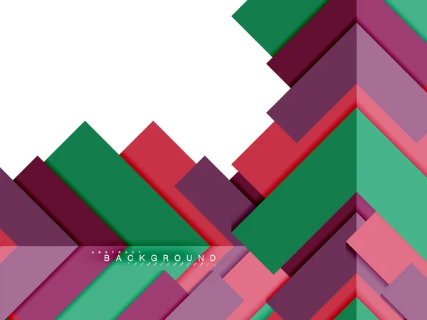 Mehrfarbige abstrakte geometrische Formen, geometrischer Hintergrund für Web-Banner — Stockvektor