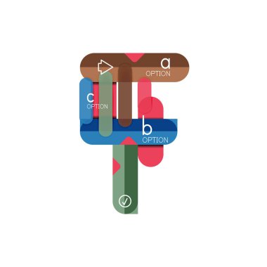 Özet satırları geometrik Infographic layoutabstract satırları geometrik Infographic düzeni, veri görselleştirme tasarım, seçeneği adım adım programı, web kutusu