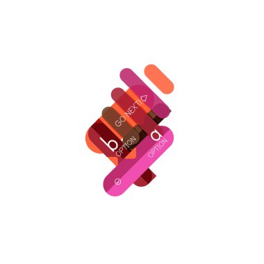 Özet satırları geometrik Infographic layoutabstract satırları geometrik Infographic düzeni, veri görselleştirme tasarım, seçeneği adım adım programı, web kutusu