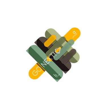 Özet satırları geometrik Infographic layoutabstract satırları geometrik Infographic düzeni, veri görselleştirme tasarım, seçeneği adım adım programı, web kutusu