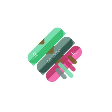 Özet satırları geometrik Infographic layoutabstract satırları geometrik Infographic düzeni, veri görselleştirme tasarım, seçeneği adım adım programı, web kutusu