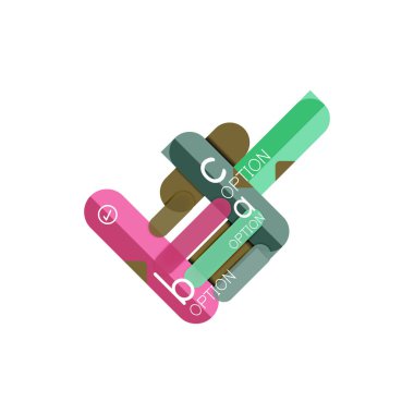 Özet satırları geometrik Infographic layoutabstract satırları geometrik Infographic düzeni, veri görselleştirme tasarım, seçeneği adım adım programı, web kutusu