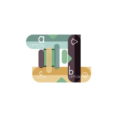 Özet satırları geometrik Infographic layoutabstract satırları geometrik Infographic düzeni, veri görselleştirme tasarım, seçeneği adım adım programı, web kutusu