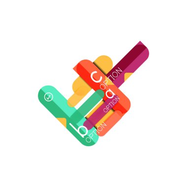 Özet satırları geometrik Infographic layoutabstract satırları geometrik Infographic düzeni, veri görselleştirme tasarım, seçeneği adım adım programı, web kutusu