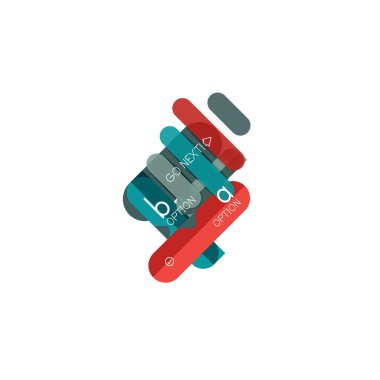 Özet satırları geometrik Infographic layoutabstract satırları geometrik Infographic düzeni, veri görselleştirme tasarım, seçeneği adım adım programı, web kutusu