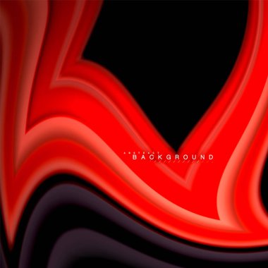 Sıvı çok renkli çizgilerle oluşturulan geometrik şekiller