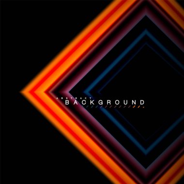 Sıvı çok renkli çizgilerle oluşturulan geometrik şekiller