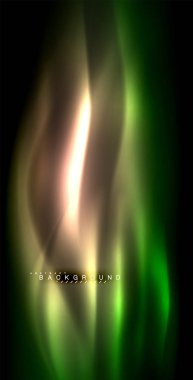 Neon parlayan dalga, sihirli enerji ve ışık arka plan