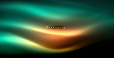 Neon parlayan dalga, sihirli enerji ve ışık arka plan