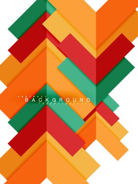 Çok renkli soyut geometrik şekiller, geometri arka plan web afiş için