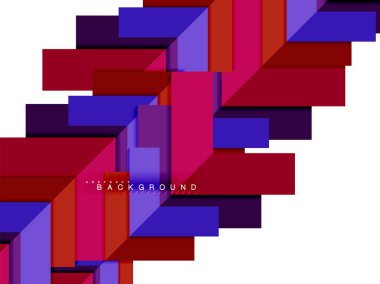 Çok renkli soyut geometrik şekiller, geometri arka plan web afiş için