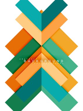 Çok renkli soyut geometrik şekiller, geometri arka plan web afiş için