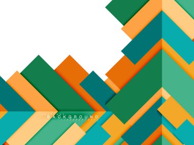 Çok renkli soyut geometrik şekiller, geometri arka plan web afiş için