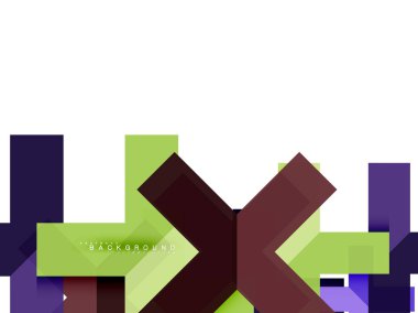 Çok renkli soyut geometrik şekiller, geometri arka plan web afiş için