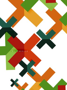 Çok renkli soyut geometrik şekiller, geometri arka plan web afiş için