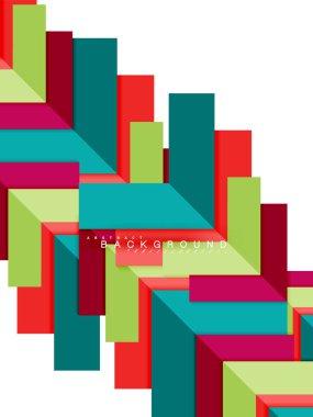 Çok renkli soyut geometrik şekiller, geometri arka plan web afiş için